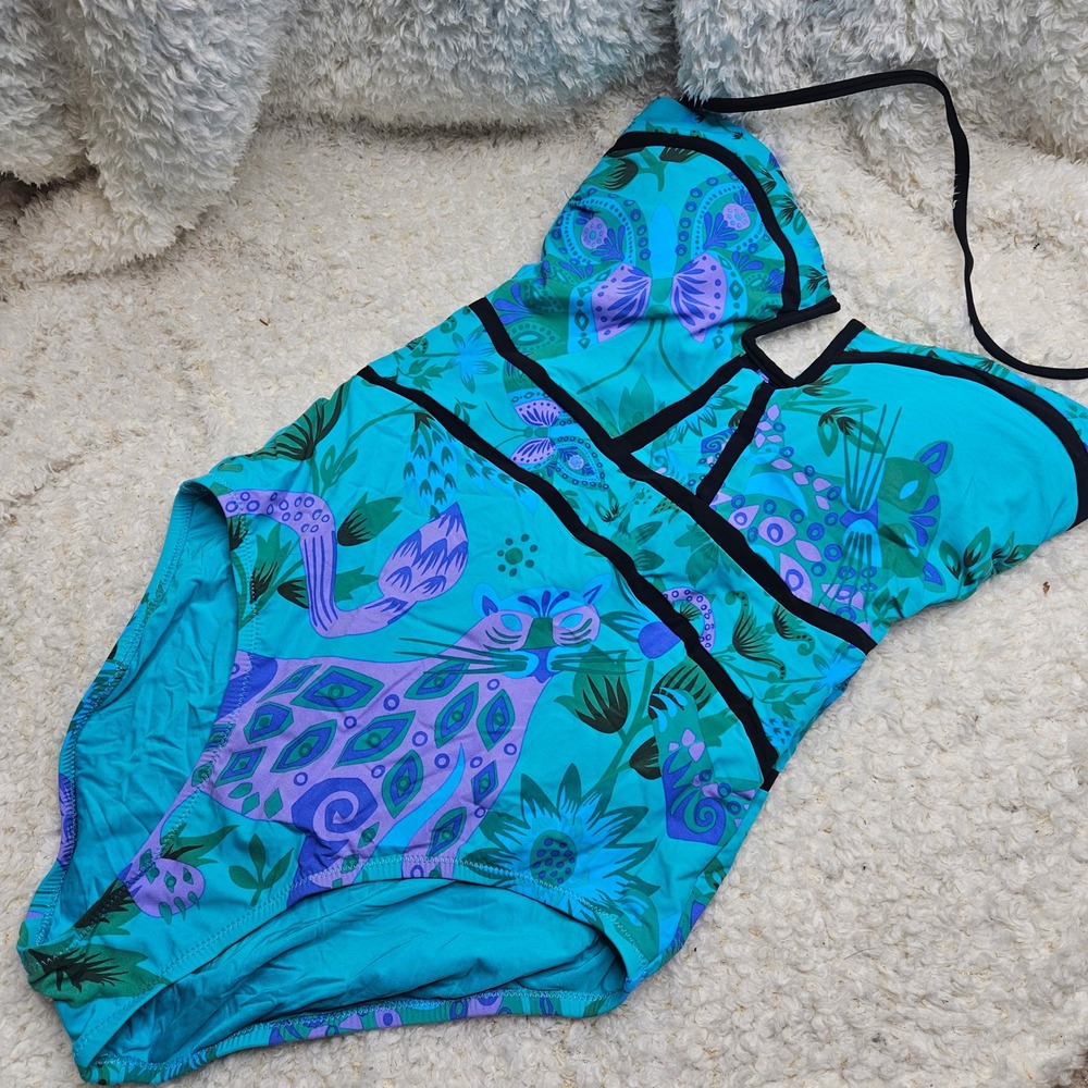 Nanette‎ Lepore Jakarta Seductress One Piece Swimsuit sz Large